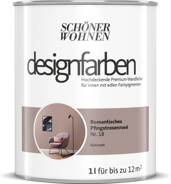 Schöner Wohnen Designfarben Romantische Pfingstrose in Pink aus Holz und ohne Konservierungsstoffe - Bild 1