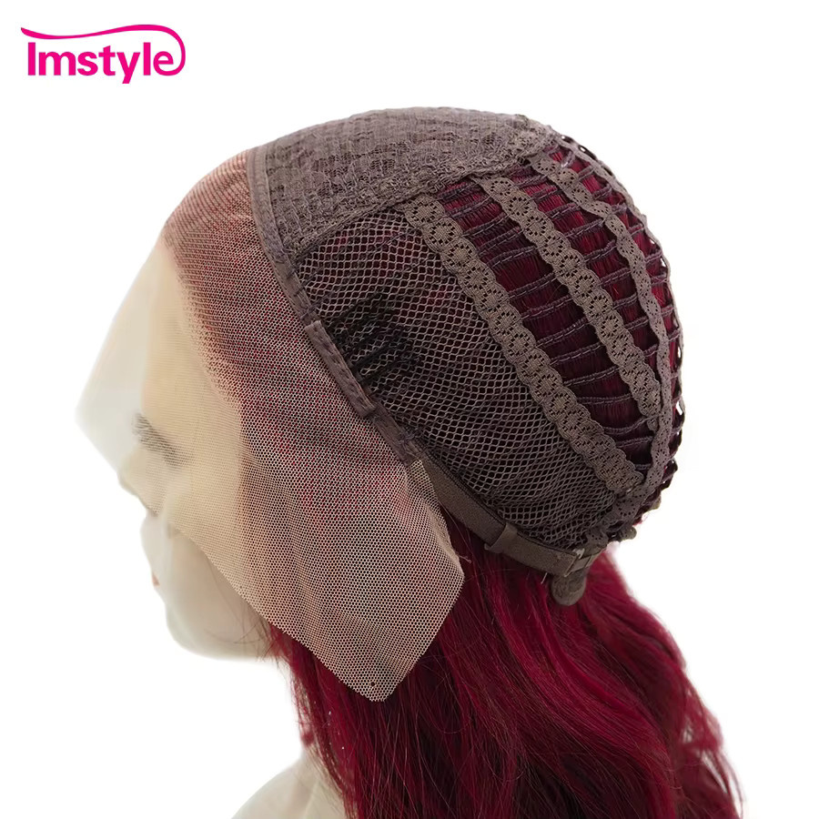 Imstyle Perücke, rote Wasserwelle, synthetisch, Damen - Bild 3