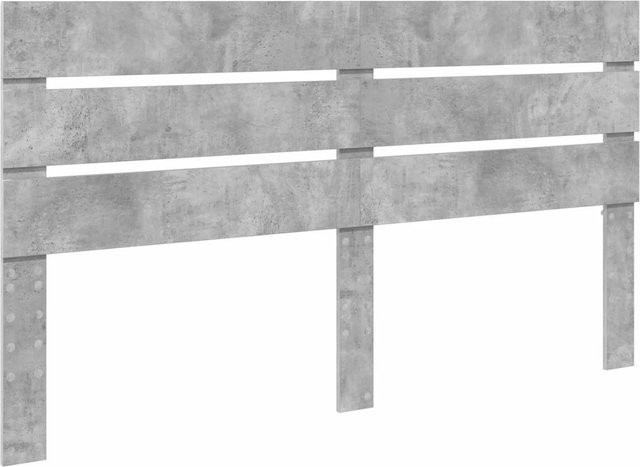 vidaXL Kopfteil aus Holzwerkstoff in Betongrau, modern und matt, Breite: 180 cm - Bild 1