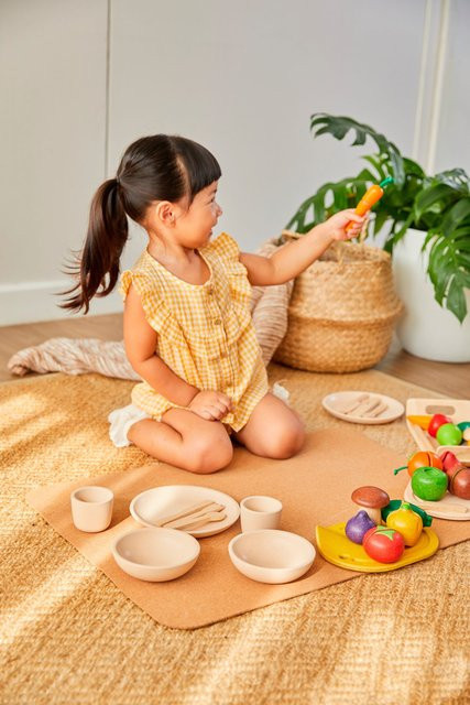 Plantoys Geschirrset, Holz, ab 2 Jahren - Bild 1