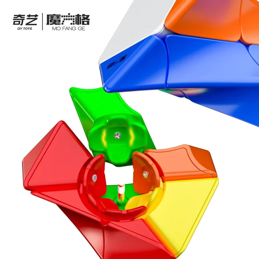 QiYi Twisty Skewb Zauberwürfel 3x3x3, Geschwindigkeitswürfel, Stickerless, Bunt / Mehrfarbig - Bild 4