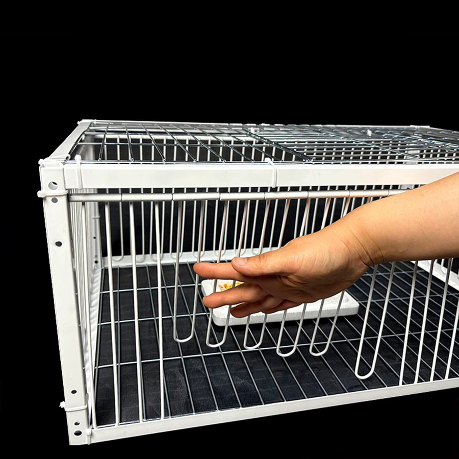 Serenable Automatischer Taubenkäfig aus verdicktem Material, auslaufsicherer Taubenstall in Silber für Rennsporttauben, Bauernhöfe und Gärten - Bild 5