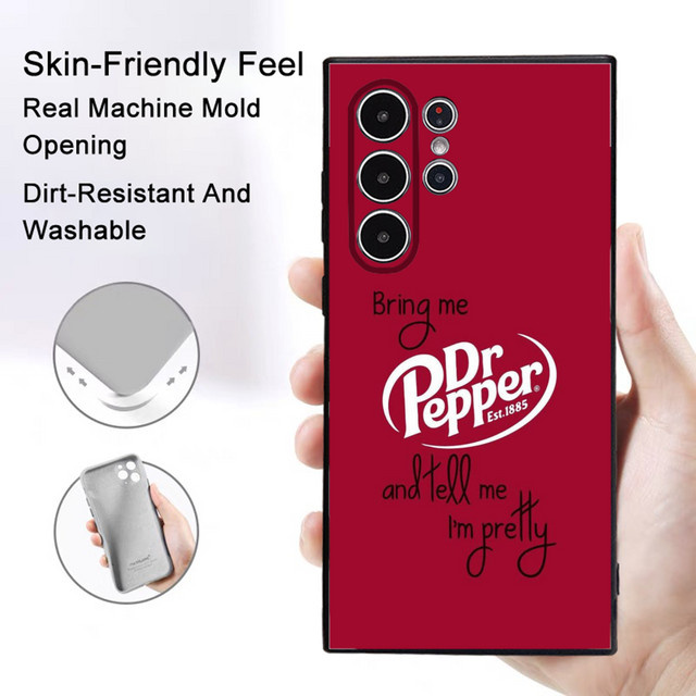 Dr. p-Pepper Handyhülle Frosted Non-Slip Full Cover Soft Case für Samsung Galaxy S25 S24 S23 S22 S21 S20 Plus 5G in Rot - Bild 1