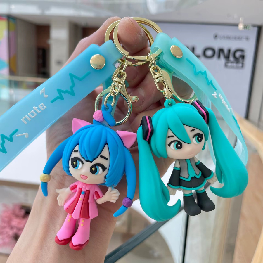 MINISO Hatsune Miku Schlüsselanhänger, Anime Puppe, Unisex - Bild 2
