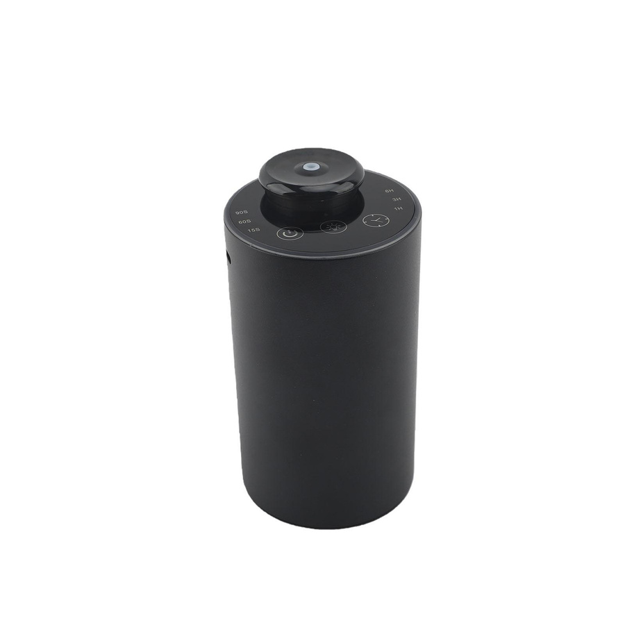 Fishine Wasserloser ätherischer Öl-Diffusor für Zuhause, Automatischer Kaltnebel-Aroma Diffusor mit 2 Flüssigkeitsbehältern und 3 Stufen, Schwarz - Bild 1