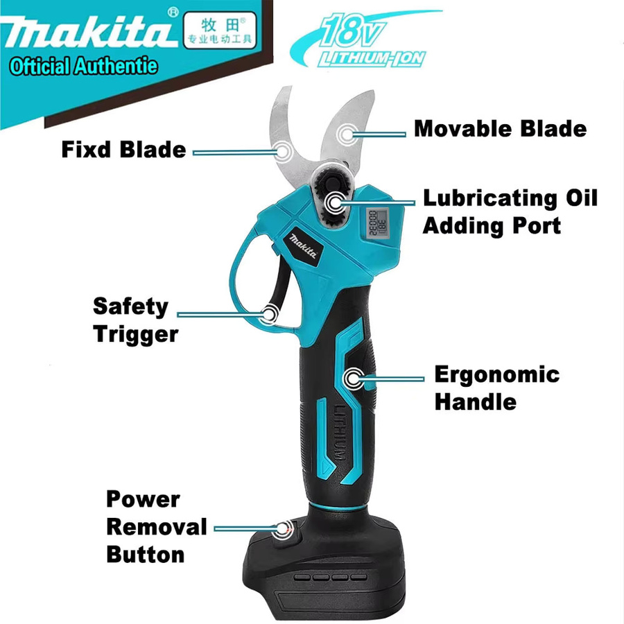 Makita LXT Akku-Astschere Bürstenlos 18V Kabellose elektrische Astschneidemaschine für Obstbäume und Gartenarbeit - Bild 3