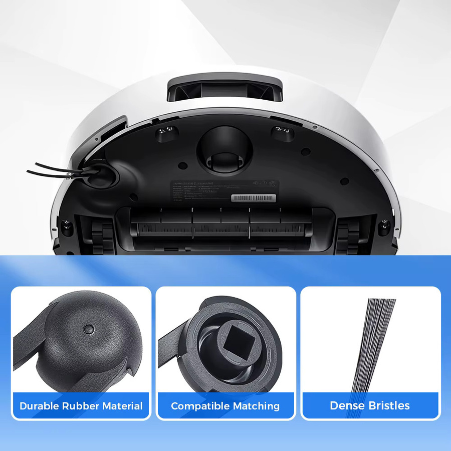 WINDNINJA Seitenbürste für Xiaomi Mijia M40S OV31CN H40 OV51 Roboter-Staubsauger, Kantenbürste Ersatzteil, Schwarz - Bild 3