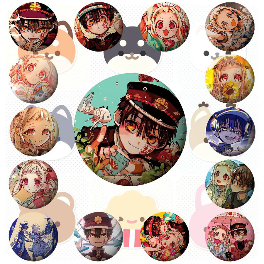 Anstecknadel Hanako-kun Cartoon, Metall, Bunt - Bild 4
