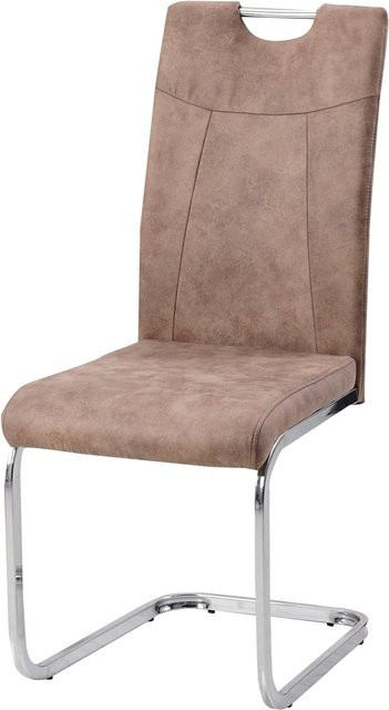 HTI-Living Schwingstuhl KellyC in Braun mit Mikrofaser-Bezug und modernem Design - Bild 1