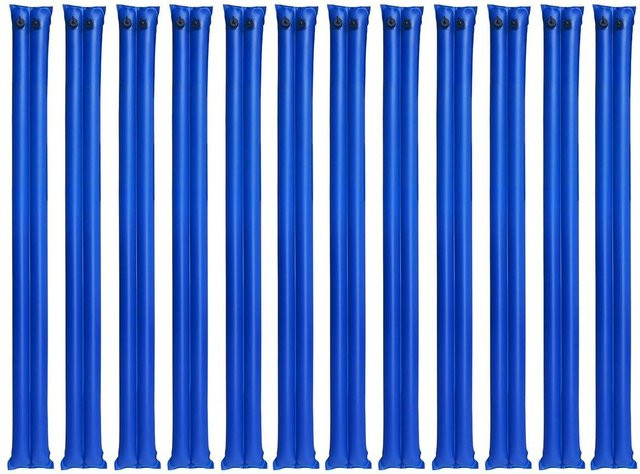Buying Solutions MB 12er-Pack Doppelkammer-Wassersäcke mit Schläuchen für Winter-Poolabdeckungen aus blauem PVC, Länge: 244 cm - Bild 1
