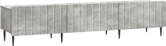 vidaXL TV-Schrank in Betongrau, minimalistisches Design aus MDF, B/T/H: 147 x 34,5 x 32 cm - Bild 1