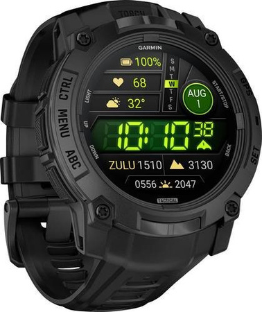 Garmin Instinct 3 AMOLED Smartwatch, Schwarz, 50 mm, Unisex