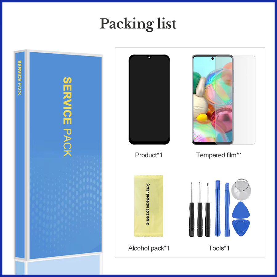 Samsung Galaxy A07 4G LCD Display Bildschirm mit Touch Digitizer Montage Ersatz in Schwarz für SM-A075 A075B A075F A075M - Bild 4