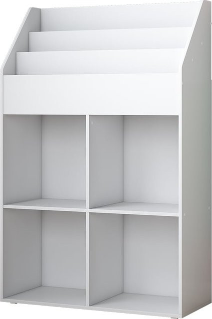 Vicco Kinder Bücherregal Conny in Weiß mit Ablagen, B: 72 cm, H: 111 cm - Bild 1