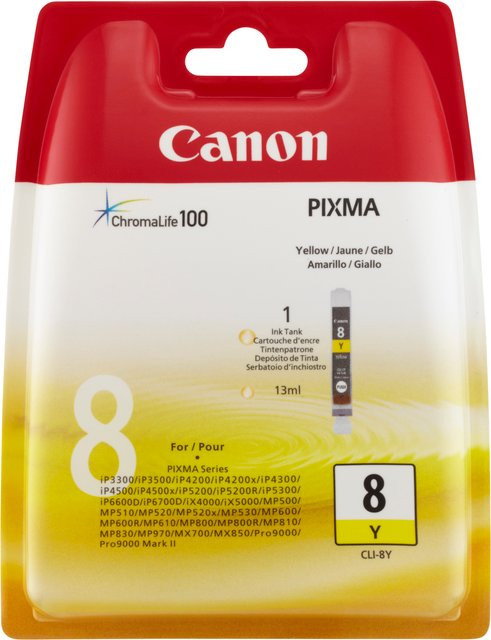 Canon Tintenpatrone CLI-8Y Gelb für Inkjet-Drucker - Bild 1