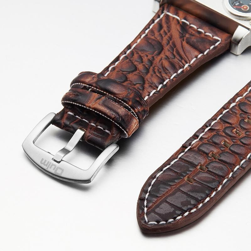 Oulm Armbanduhr, Quarz, Chronograph, Edelstahl, Weiß, Herren - Bild 6