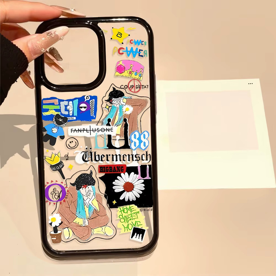 Luxus Acryl Schutzhülle für iPhone 11 12 13 14 15 16 17 Pro Max in Multicolour - Bild 6