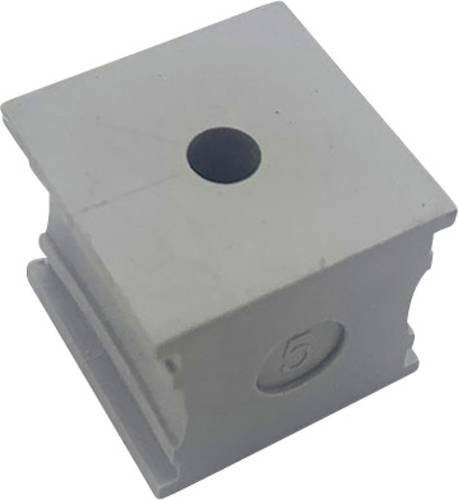 TRU COMPONENTS ELT 5 Kabeldurchführung geschlitzt aus Elastomer in Grau mit maximalem Klemm-Ø von 6mm - Bild 1