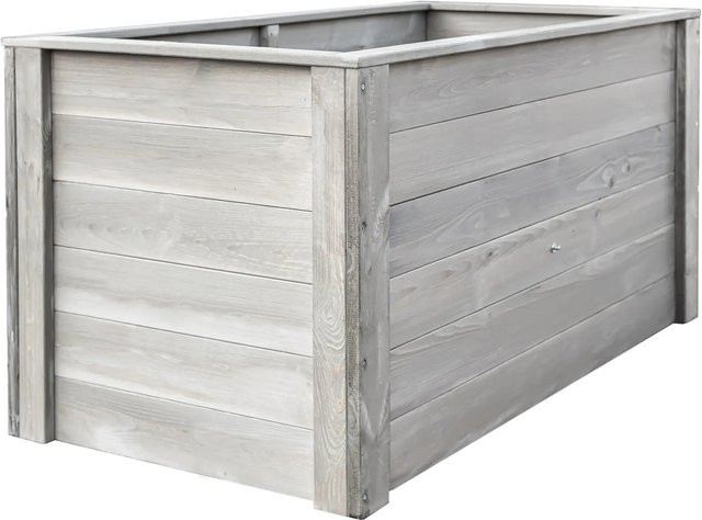 Andrewex Hochbeet aus Kiefernholz in Grau, B/T/H: 150 x 76 x 79 cm - Bild 1