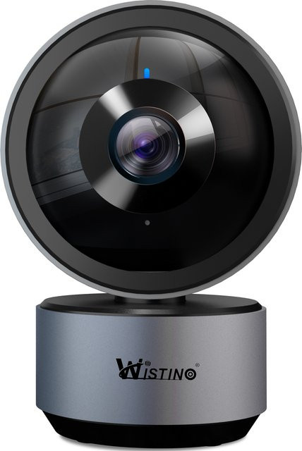Wistino Tuya 5MP WLAN Innenkamera mit Nachtsicht und Vollfarbmodus, Akkubetrieben, Weiß - Bild 1