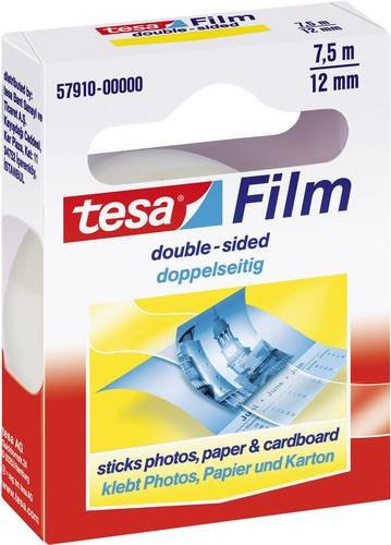 tesafilm® Doppelseitiges Klebeband von tesa in Transparent, Breite: 12 mm, Länge: 7,5 m - Bild 1