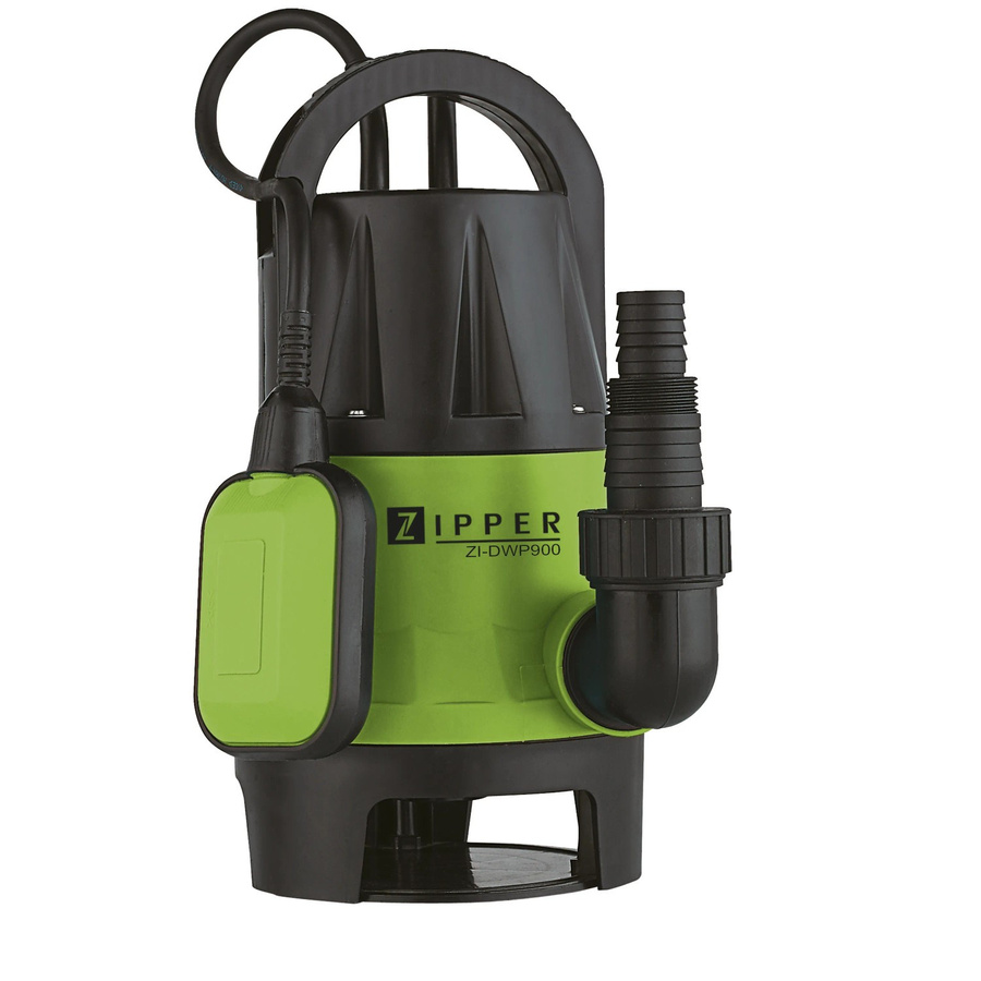 Zipper Schmutzwasser-Tauchpumpe ZI-DWP900, 900 W, 14000 l/h, Grün - Bild 2