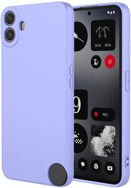 Flexible TPU Schutzhülle aus Flüssigsilikon für Nothing CMF Phone 2 Pro, Phone 1, Nothing Phone 2A Plus und Nothing Phone 2A in Purple - Bild 1