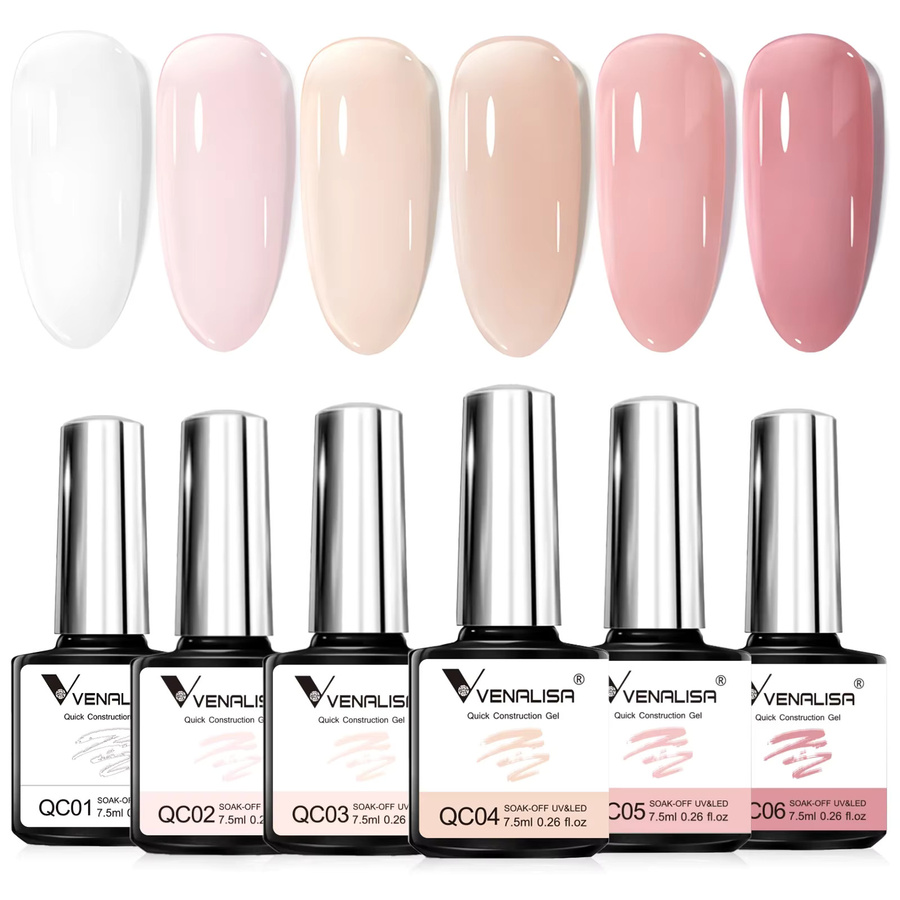 VENALISA Quick Construction Gel, 7,5 ml, halbtransparent, glänzend - Bild 2