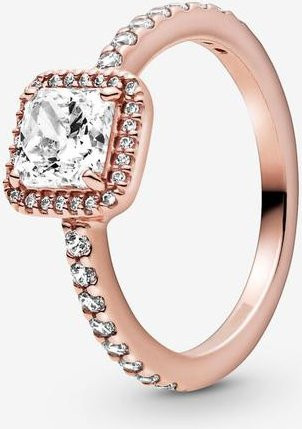 Wucifang Jewelry Ring, 925 Silber, Roségold, Kristall, Damen, Größe 8 - Bild 1
