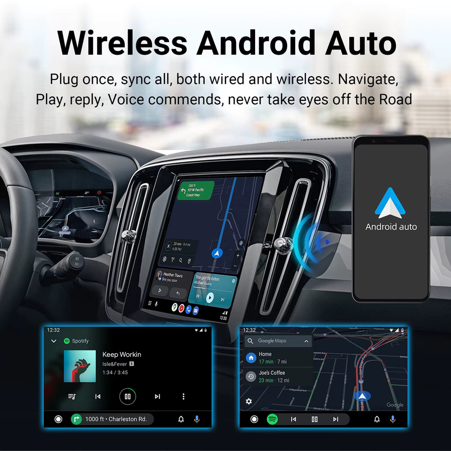 LEXXSON Wireless CarPlay Nachrüstset und Decoderbox für Volvo V60 V90 S60 XC40 XC60 XC90 S60 S90 (2017–2022) mit Wi-Fi - Bild 2