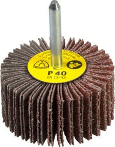 Klingspor Kleinschleifmop KM 613, Korn 40, Braun, B: 80 cm, H: 15 cm, T: 6 cm - Bild 1
