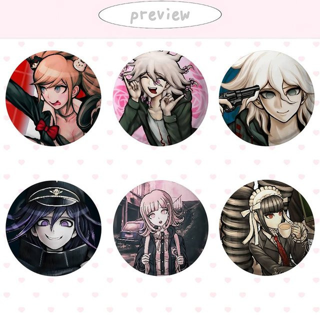 Anime D-Danganronpa-S Cover-Brosche - Bild 1