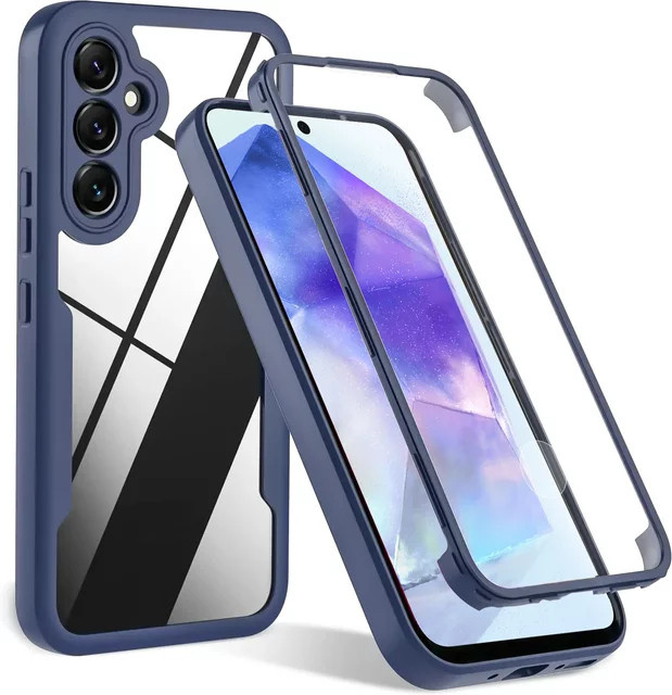 Stoßfeste 360 Grad All-Inclusive Displayschutzhülle für Samsung Galaxy A57 A56 A55 S-Serie in Rot - Bild 1
