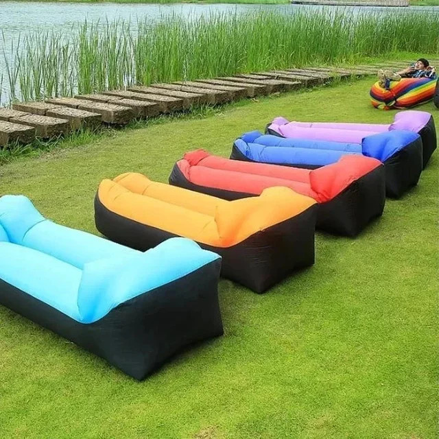 Aufblasbares Faulenzersofa von LIUSHADUOLA für Outdoor und Camping in Himmelblau - Bild 1