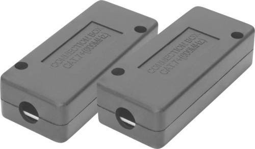 Digitus CAT 7 Ethernet LAN Verbindungsmodul geschirmt Schwarz 2 Stück - Bild 1