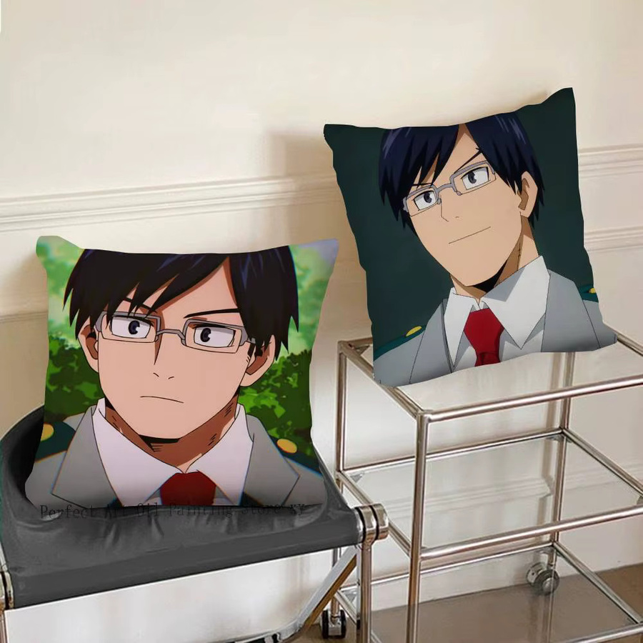 Quadratischer Kissenbezug Anime Tenya Iida Design, Mehrfarbig, B/B/T: 40 x 40 x 40 cm - Bild 3