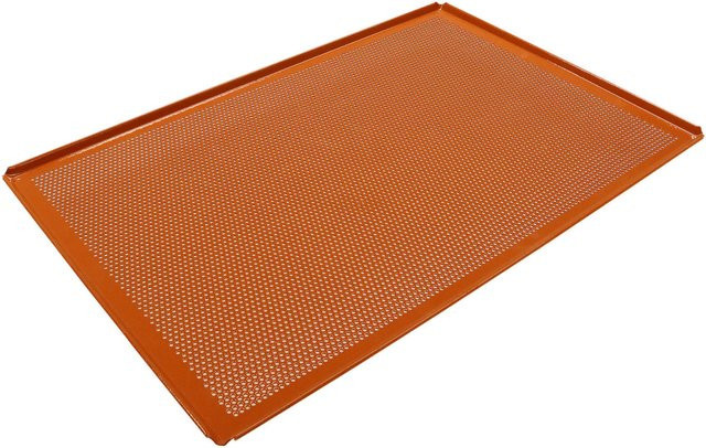 Schneider Backblech aus Aluminium, unbeschichtet, rechteckig, rot/orange, B: 40 cm, T: 60 cm, H: 1 cm - Bild 1
