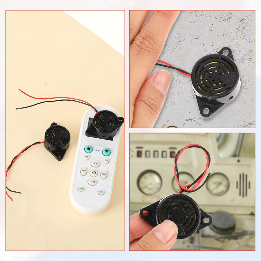 AOKIN Elektronischer Summer Alarm 100dB Beep Ton Ringer in Schwarz für Arduino und Auto - Bild 2