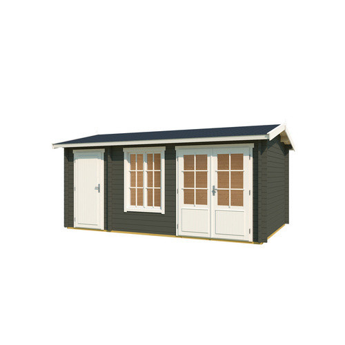 Holz-Gartenhaus Lasita Wrexham mit Satteldach in Grüngrau lasiert, B/H/T: 525 x 250,8 x 350,8 cm - Bild 2
