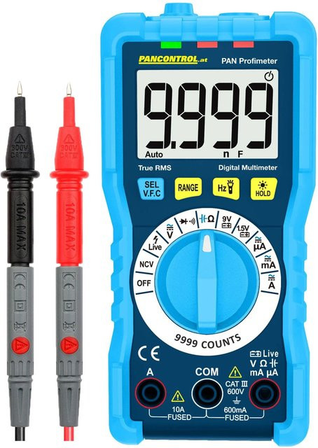 Pancontrol PAN Profimeter Digital-Multimeter True RMS 600 V CAT II in Blau - Bild 1