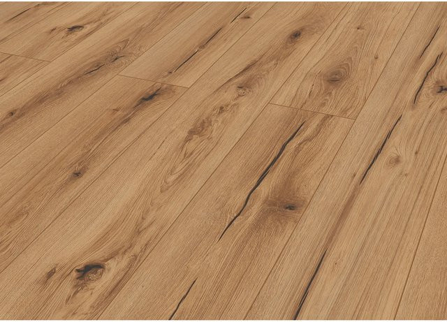 Classen Designboden HydroClick Burgeiche in Braun mit Holzoptik und rustikalem Plank-Design - Bild 1