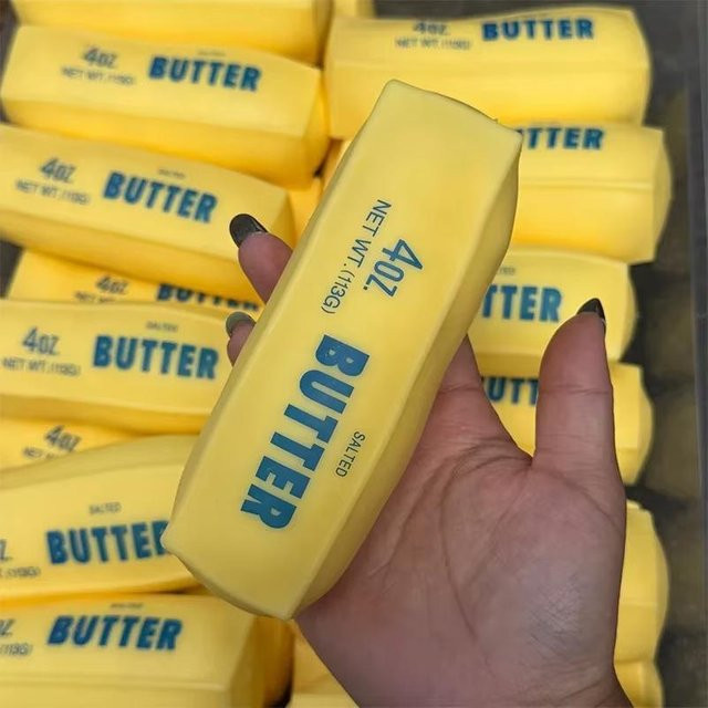Butter-Stick Squishy Stressball Fidget Spielzeug, runde Blöcke - Bild 1