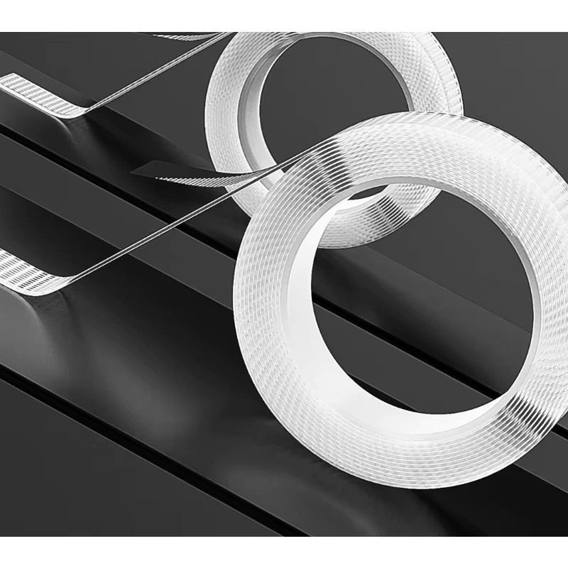 QHSPE Hochviskoses doppelseitiges Mesh-Nano-Klebeband aus Acryl, transparentes spurloses Klebeband für Büro und Heimgebrauch - Bild 6