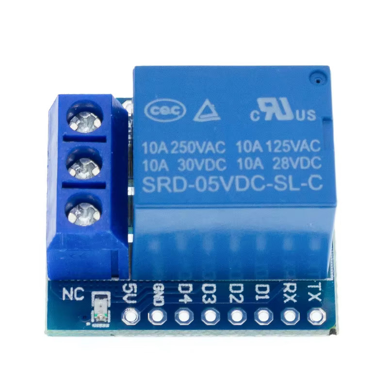 AITEXM ROBOT 1-Kanal D1 Mini Relais Modul für ESP8266 Entwicklung Boards in Blau - Bild 2