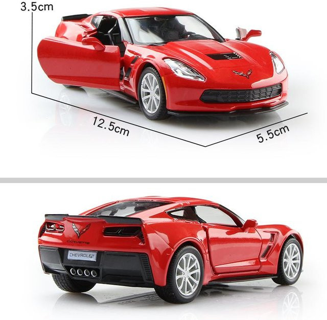 RMZ city Chevrolet Corvette C7 Grand Sport, Spielzeugfahrzeug, 1:36, Rückzieher, Auto & Türen Öffnen - Bild 1