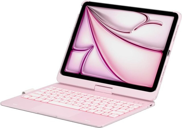 Typecase Flexbook Touch Etui mit Tastatur für iPad Air 11 2024/2025 in Hellrosa - Bild 1