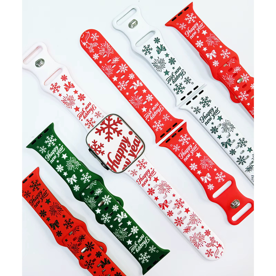 Uhrenarmband Silikon, Weihnachten, Unisex - Bild 1