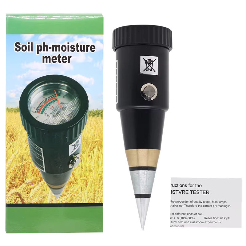 LPPCOLTD Bodenfeuchtigkeits-PH-Messgerät mit Metallsensor als Säure- und Feuchtigkeitstester für Pflanzen und Garten - Bild 2