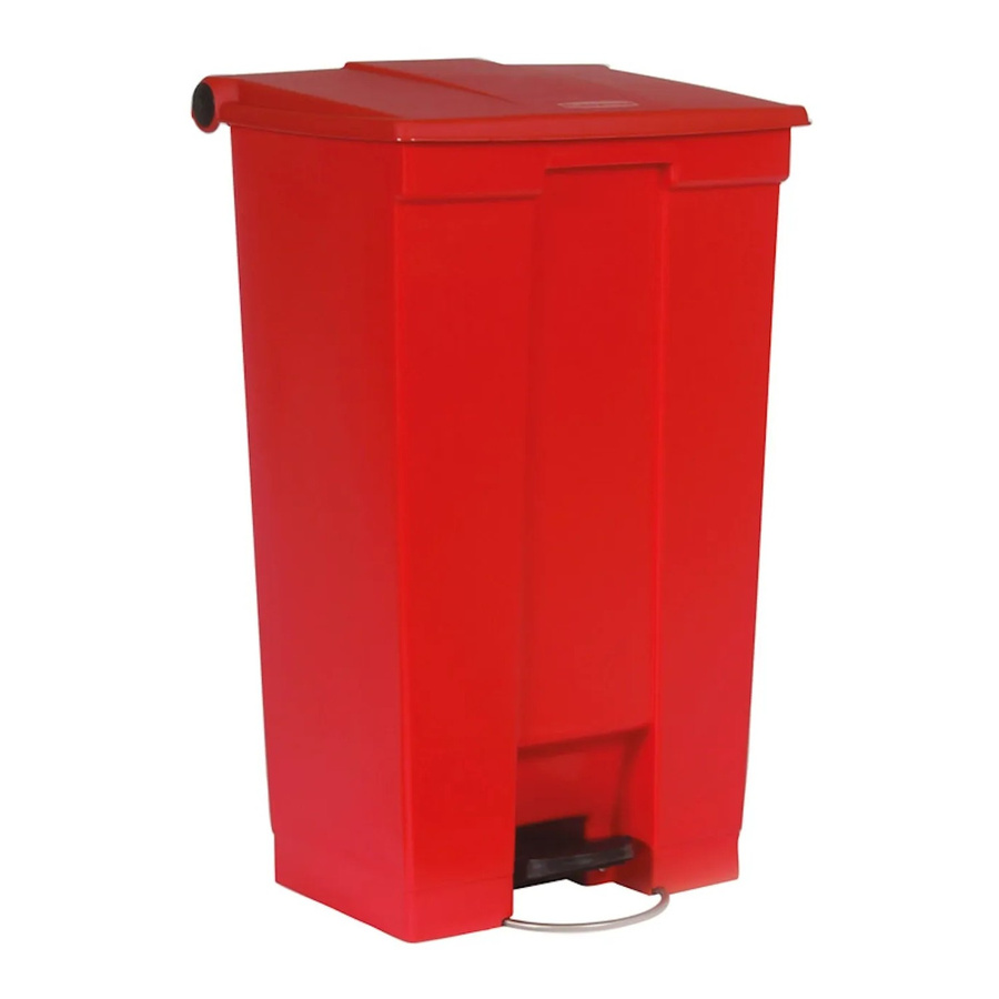 Rubbermaid PROREGAL Pedaleimer aus Polyethylen, Rot, H x B x T: 82,6 x 41 x 50,2 cm - Bild 2