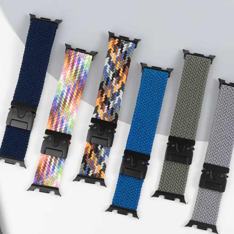 Geekthink Uhrenarmband Nylon, Schwarz, Unisex - Bild 1